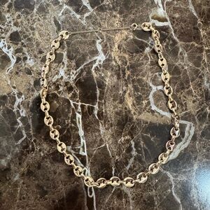 Gold Chain Link Choker Necklace!